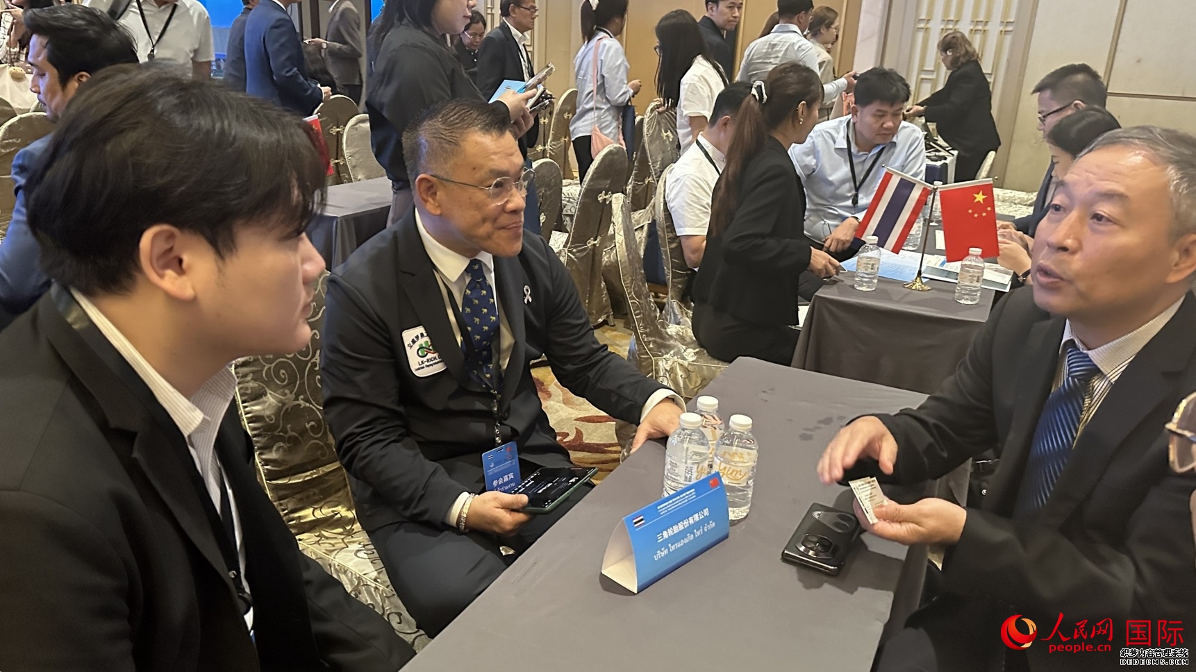 中泰企业开展一对一商务洽谈。人民网记者 白元琪摄